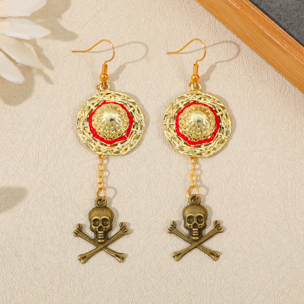 Women Accessories Jewelry - One Piece Luffy Anime Skull Dangle
