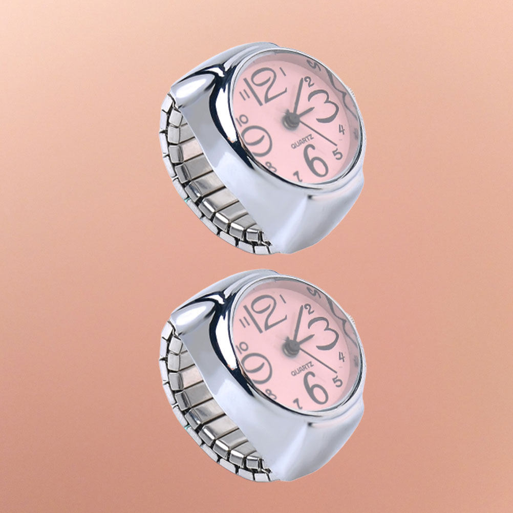 Women'S Accessories To Wear With Watch - 2Pcs Couple Ring Watches Unique Quartz