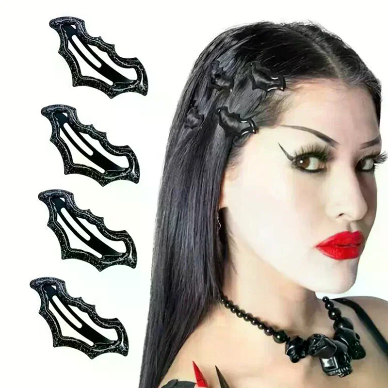 Women'S Essential Accessories - 10Pcs Halloween Bat Hairpins Set Multi-Color