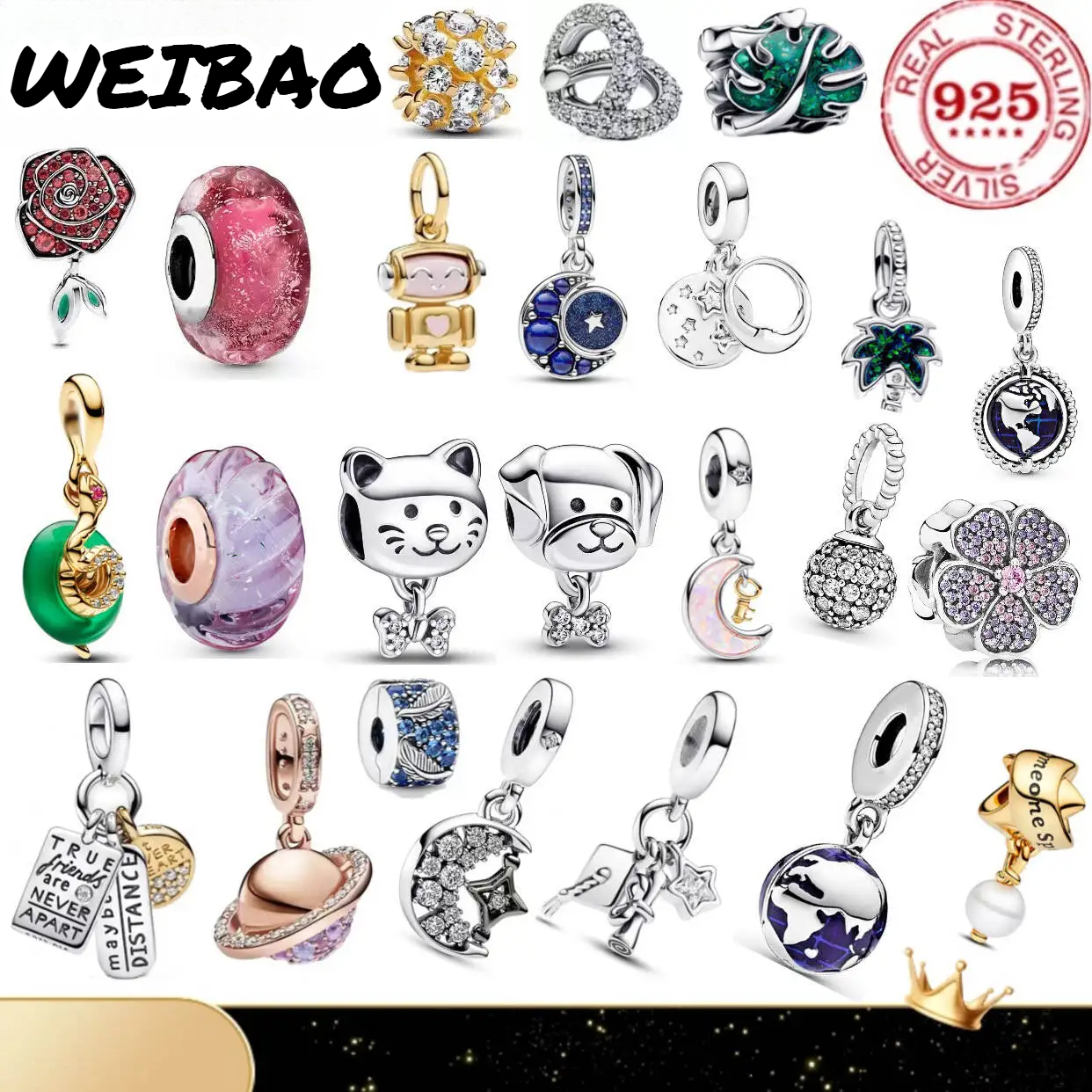 Women Accessories Jewelry - 925 Pure Silver Pendant: Exquisite Sun