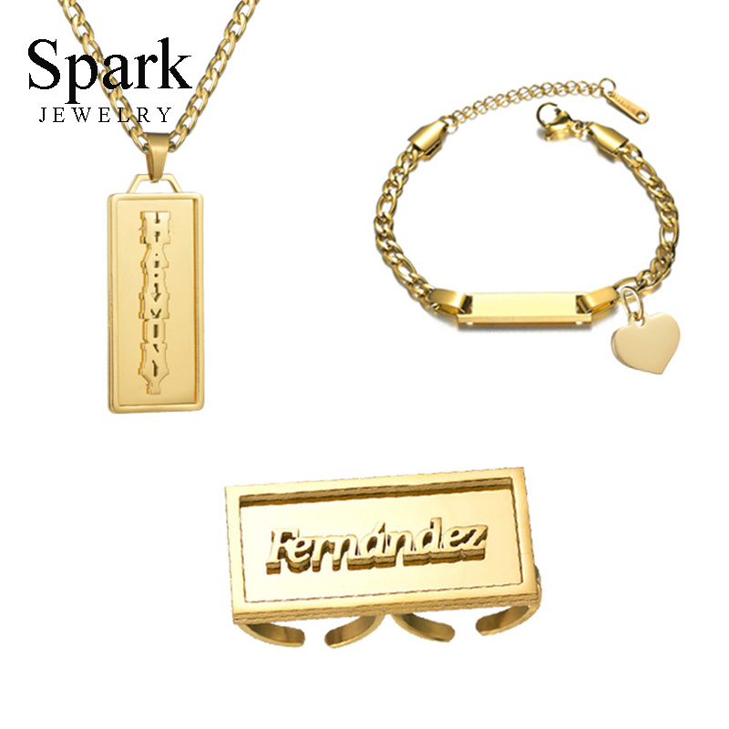 Layered Necklace Set - Spark Custom Baby Double Layer Rings