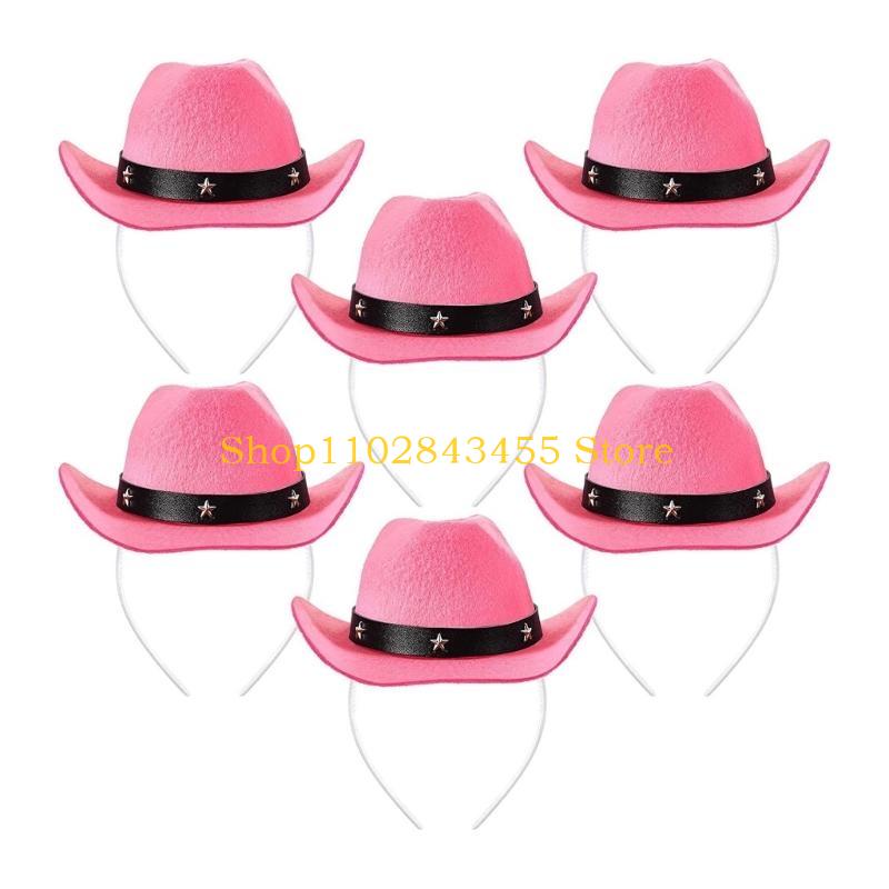 Women Accessories Description - 49MC Party Hairband Cosplay Mini Cowboy