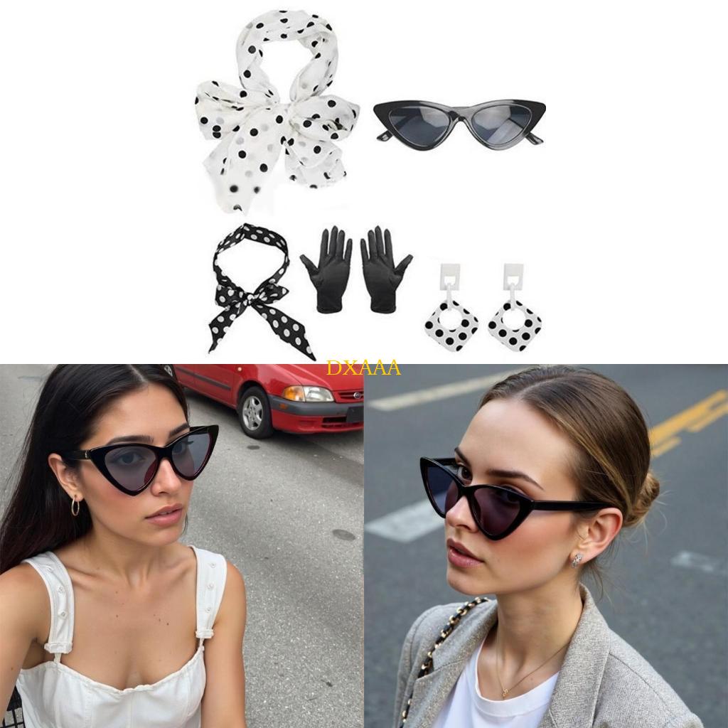 Women'S Accessories In The 1950S - DXAA 1950s Costumes Scarf Cats Eyes