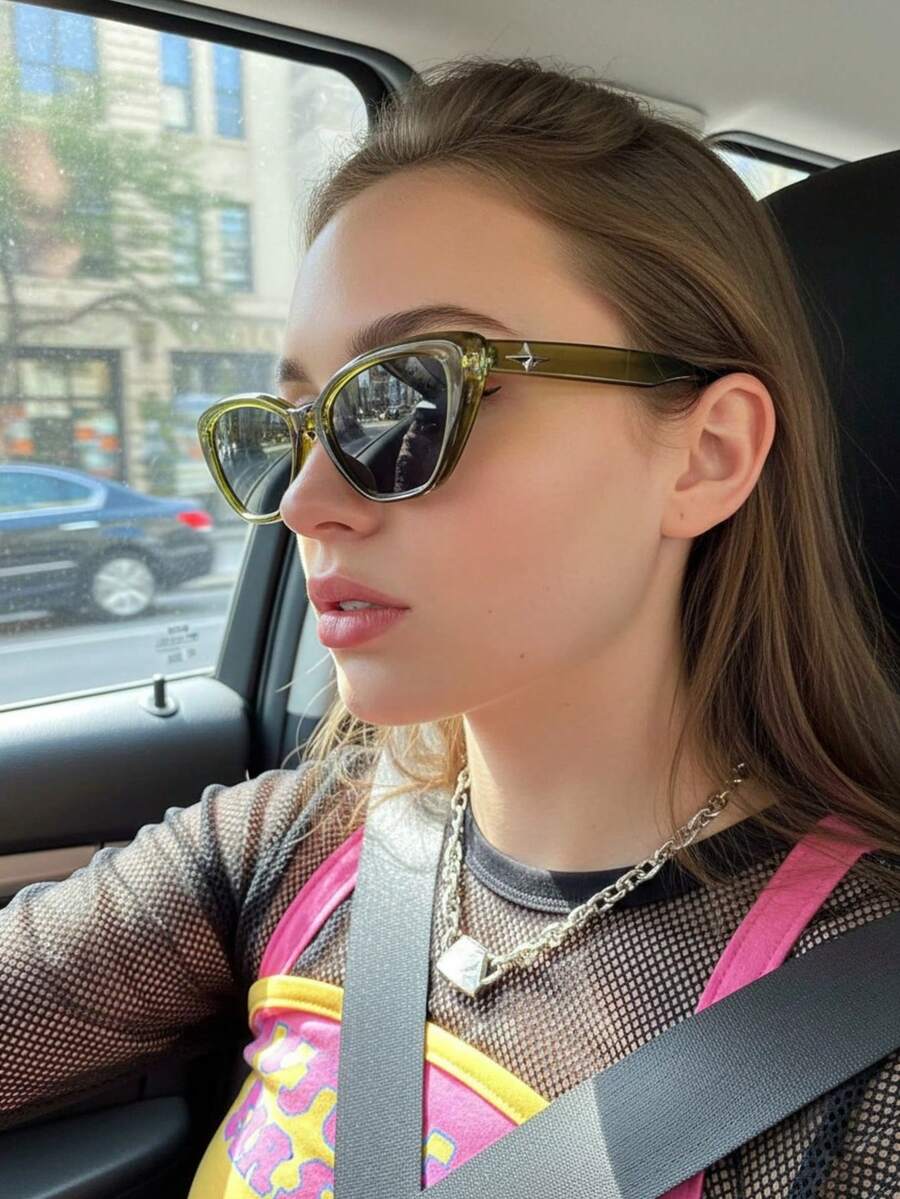 1pc Women's High-End Cat Eye S - Women Accessories Business 评论和价格