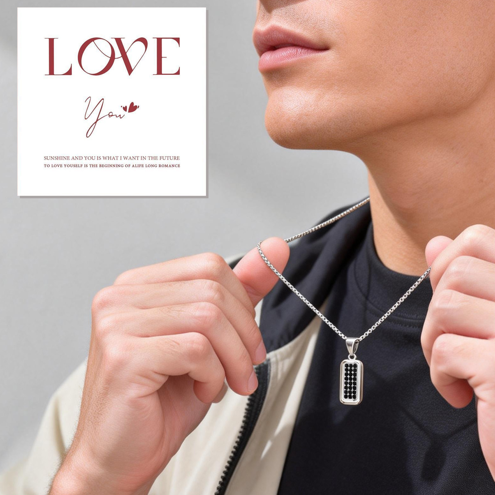 Personalization Dog Tag Neckla - Layered Necklace Set 评论和价格
