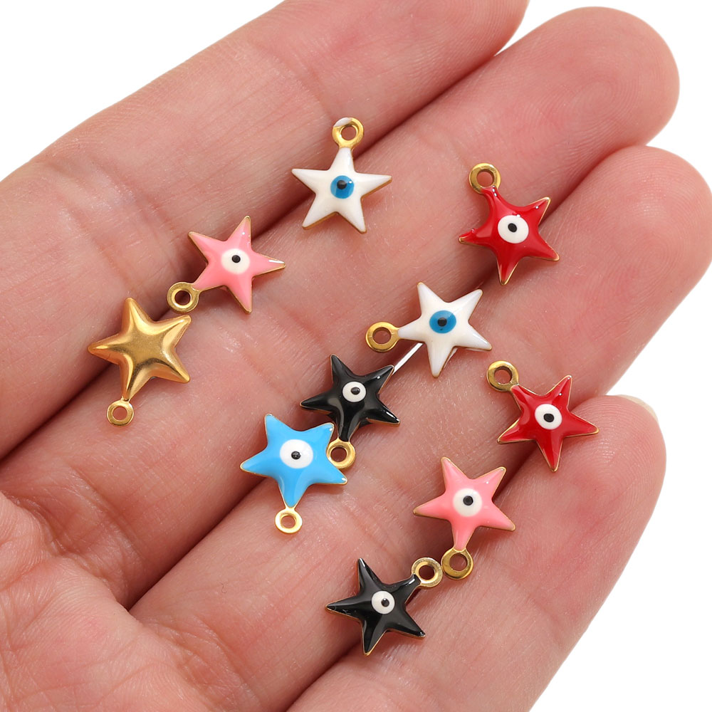 20pcs Stainless Steel Enamel S - Evil Eye Bracelet 评论和价格