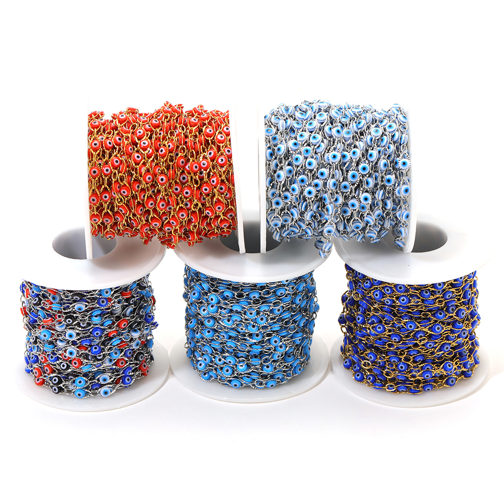 1 Meter Stainless Steel Bohemi - Evil Eye Bracelet 评论和价格