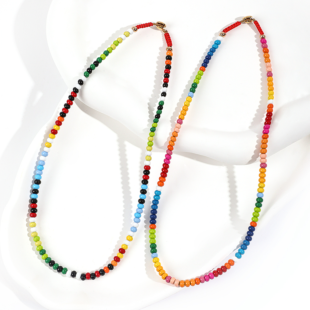 Boho Rainbow Necklace Jewelry  - Women'S Accessories Wholesale Suppliers 评论和价格