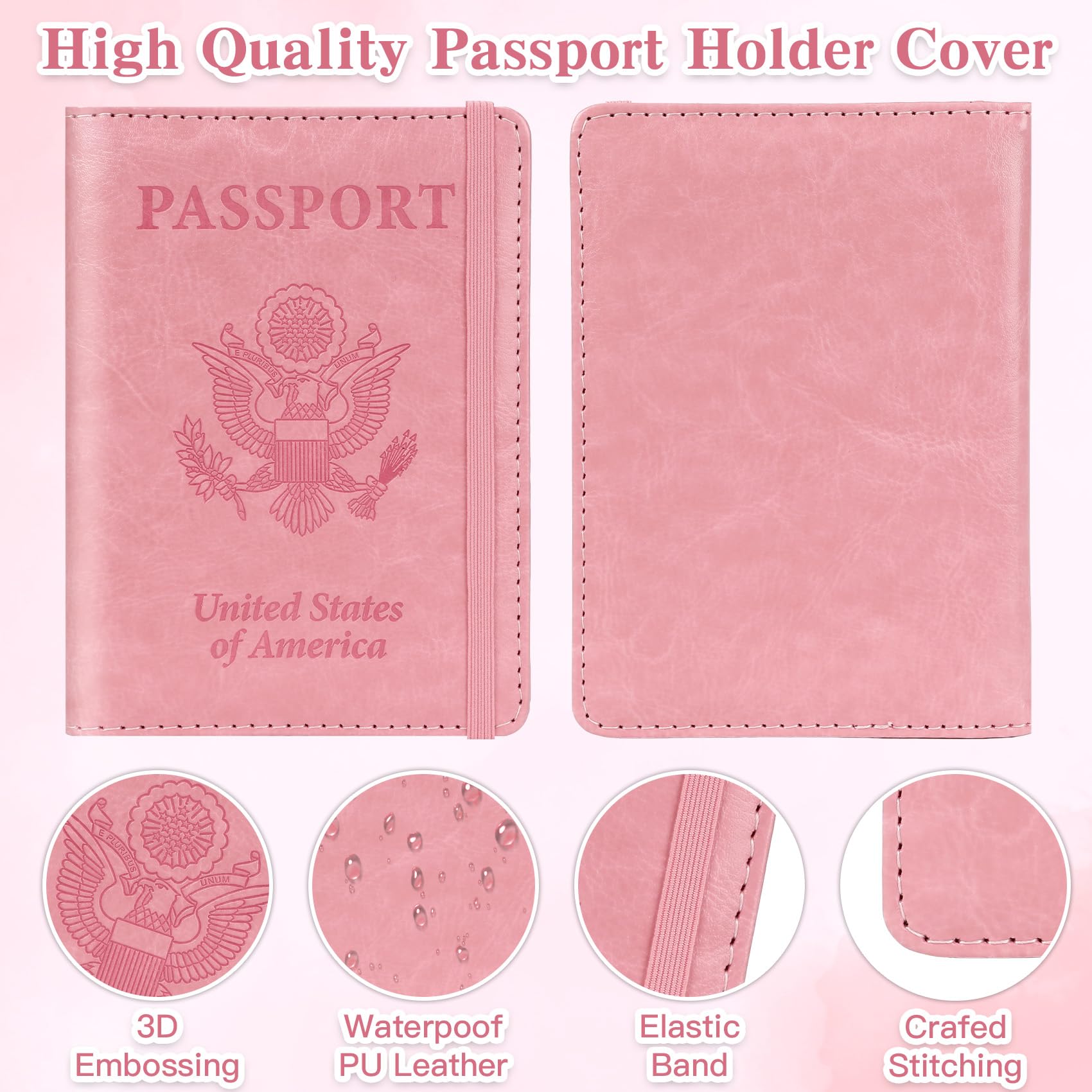 Passport Holder for Travel, Rf - Women'S Essential Accessories 评论和价格