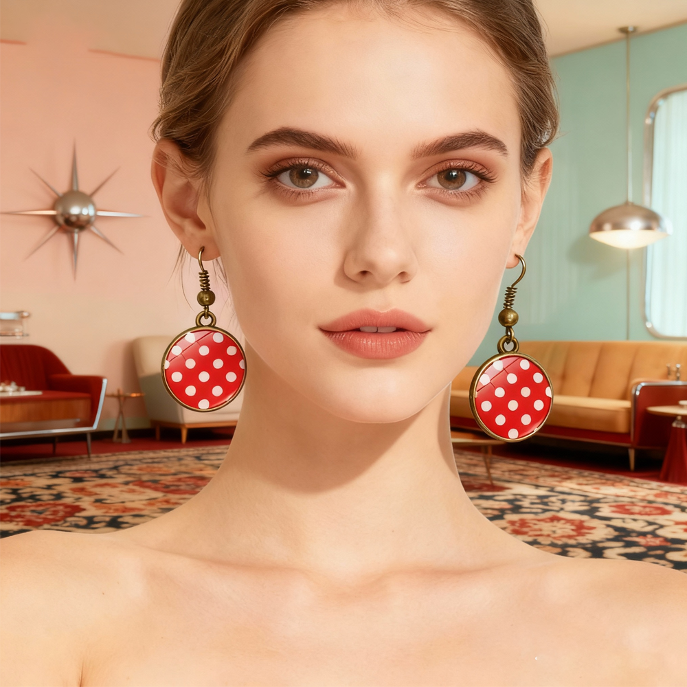 PESENAR 1950s Style Red White  - Women'S Accessories In The 1950S 评论和价格