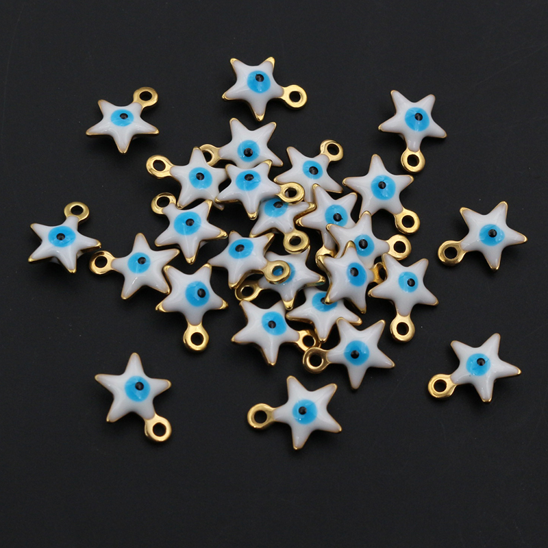 20pcs 10x8.5mm Enamel Evil Eye - Evil Eye Bracelet 评论和价格