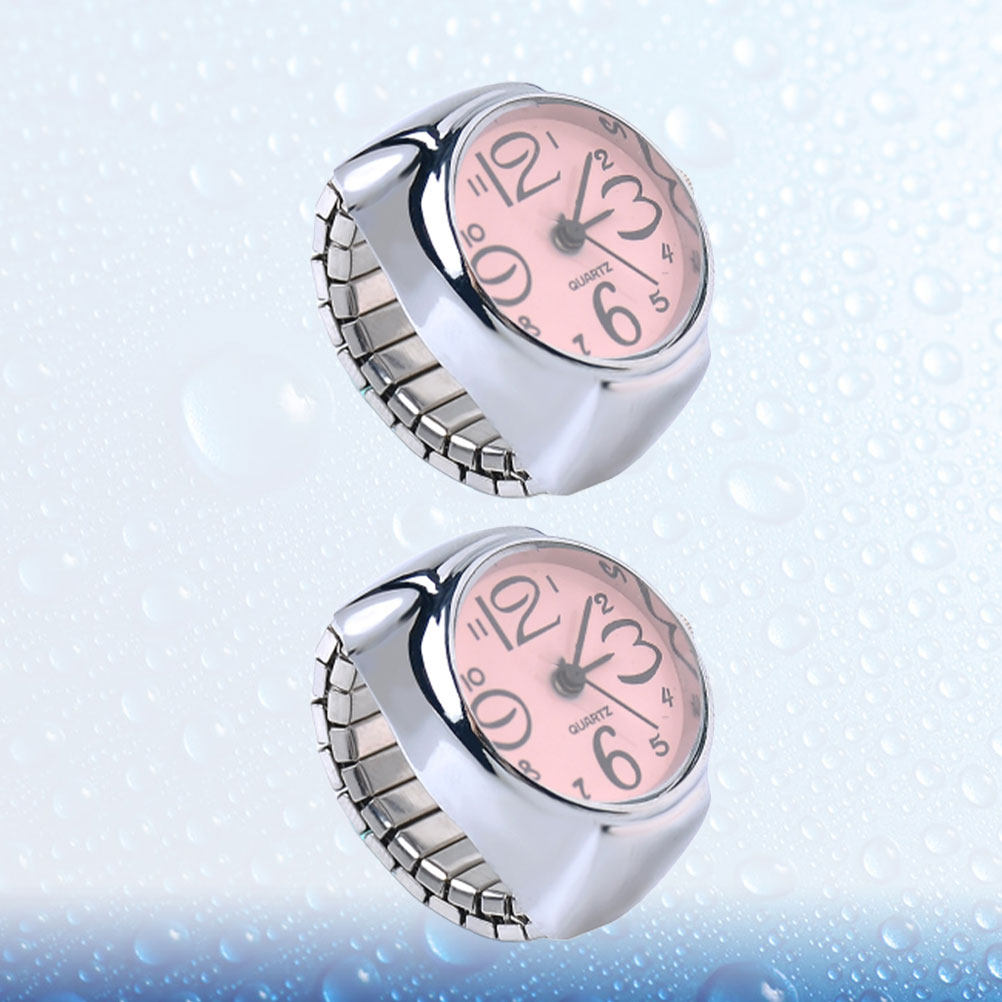2Pcs Couple Ring Watches Quart - Women'S Accessories To Wear With Watch 评论和价格