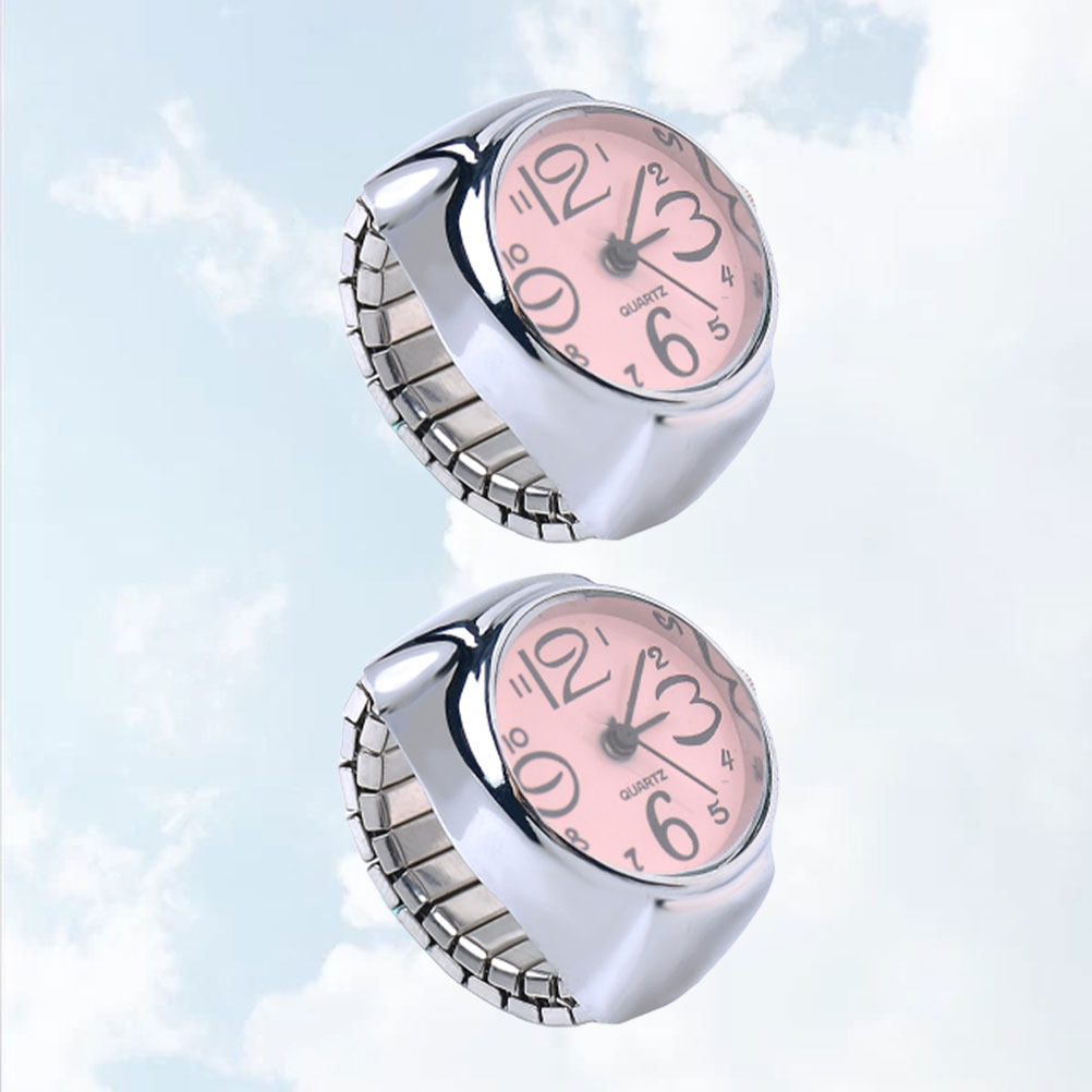 2Pcs Couple Ring Watches Quart - Women'S Accessories To Wear With Watch 评论和价格