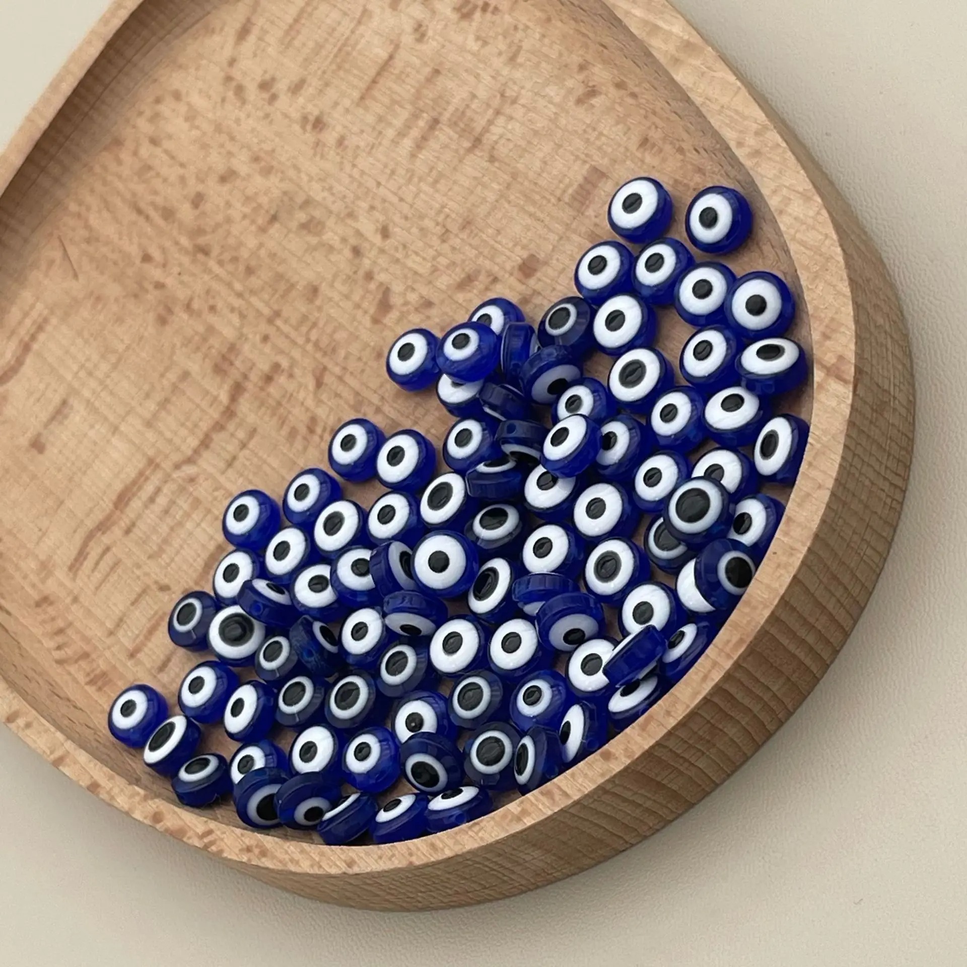 200pcs 8mm Blue Evil Eye Beads - Evil Eye Bracelet 评论和价格