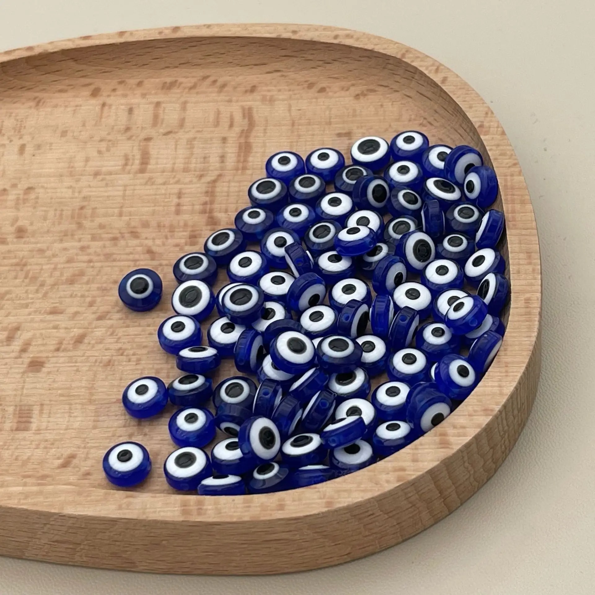200pcs 8mm Blue Evil Eye Beads - Evil Eye Bracelet 评论和价格