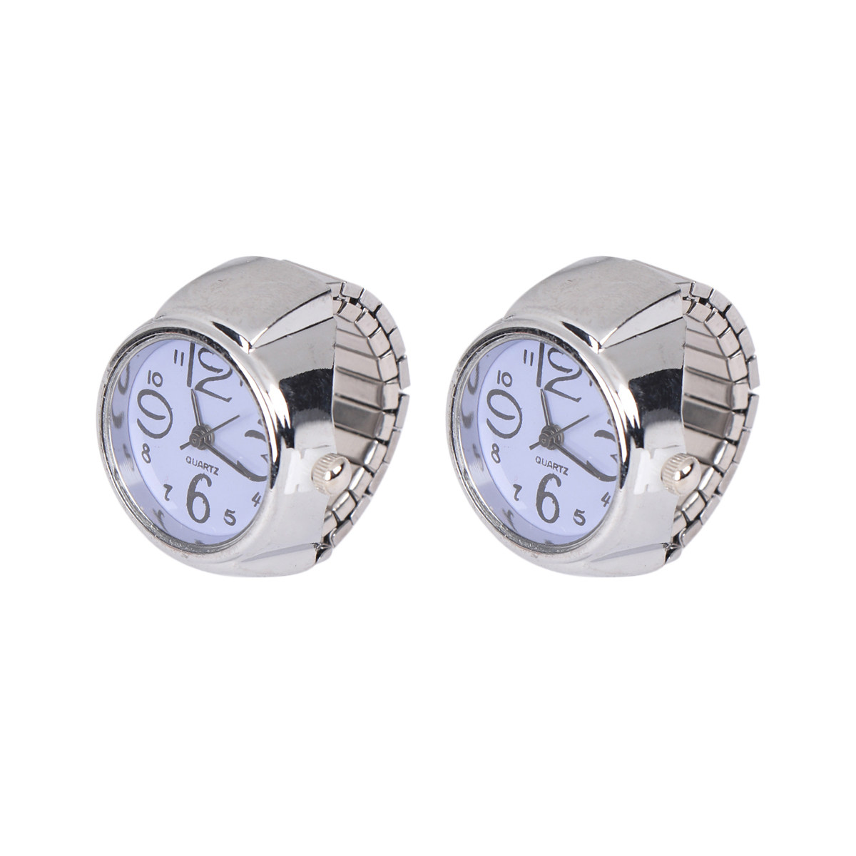 2Pcs Couple Ring Watches Styli - Women'S Accessories To Wear With Watch 评论和价格