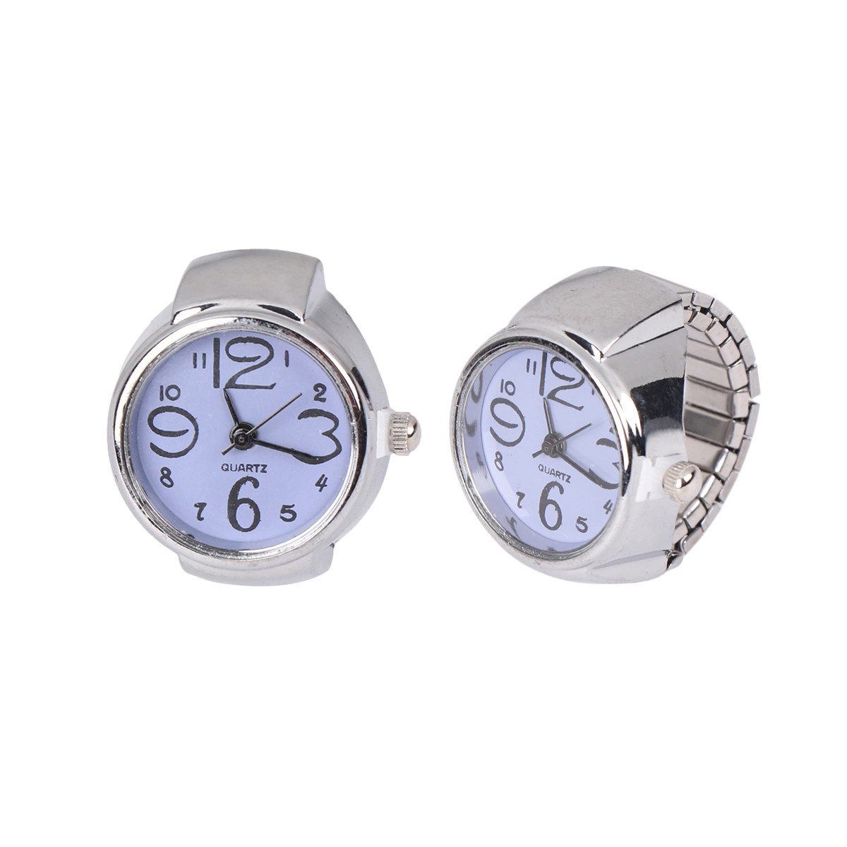2Pcs Couple Ring Watches Styli - Women'S Accessories To Wear With Watch 评论和价格
