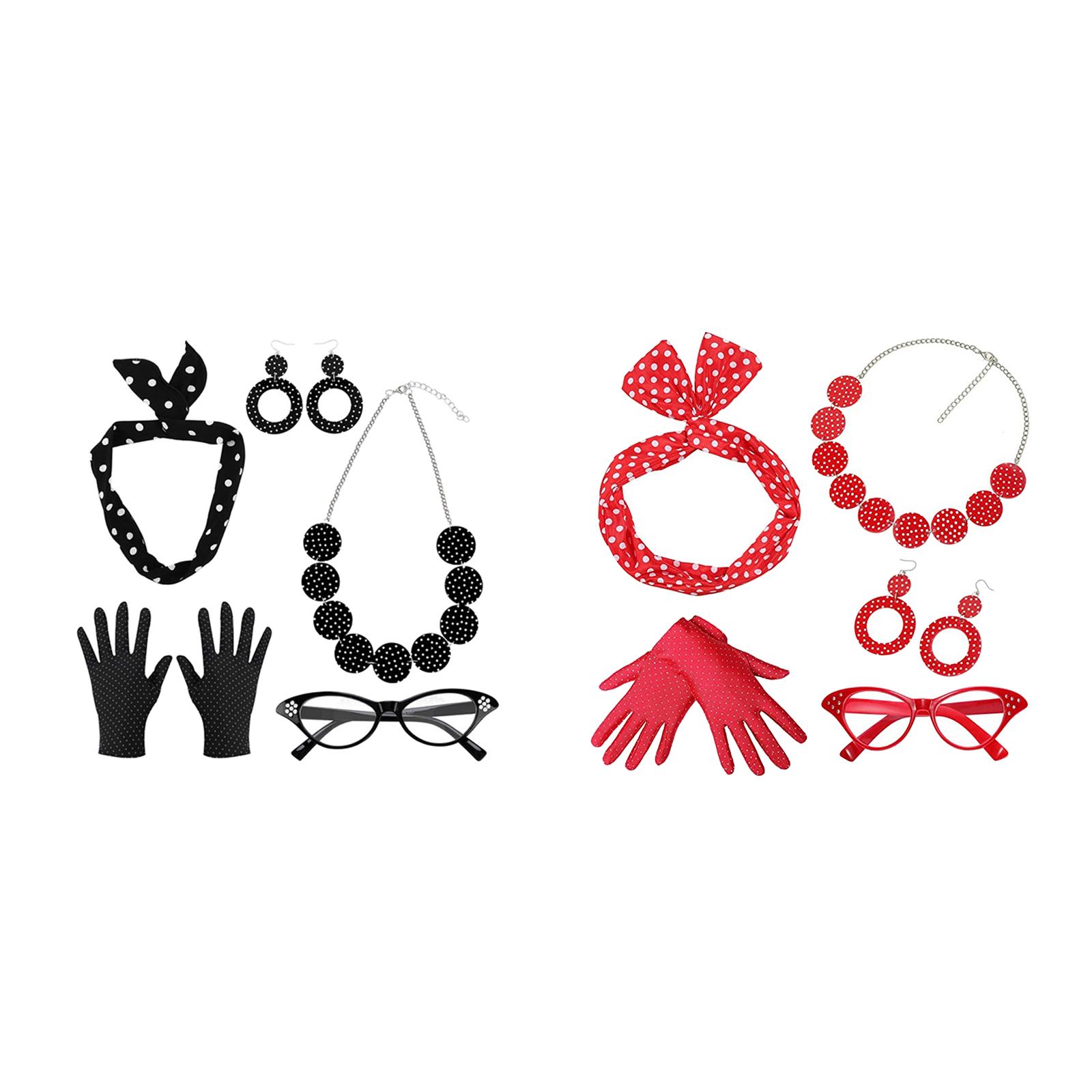 5 Pack 1950S Womens Costume Se - Women'S Accessories In The 1950S 评论和价格