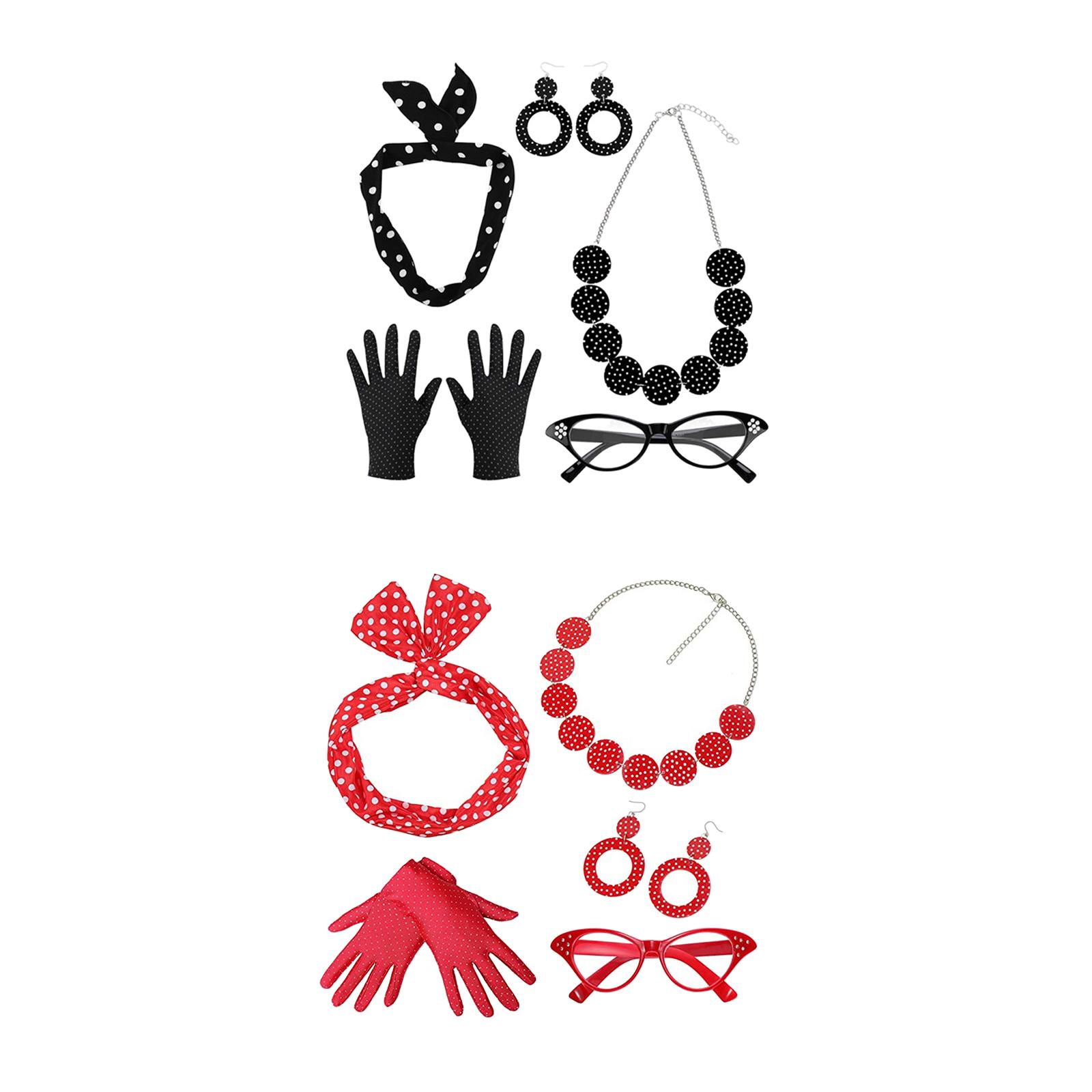 5 Pack 1950S Womens Costume Se - Women'S Accessories In The 1950S 评论和价格