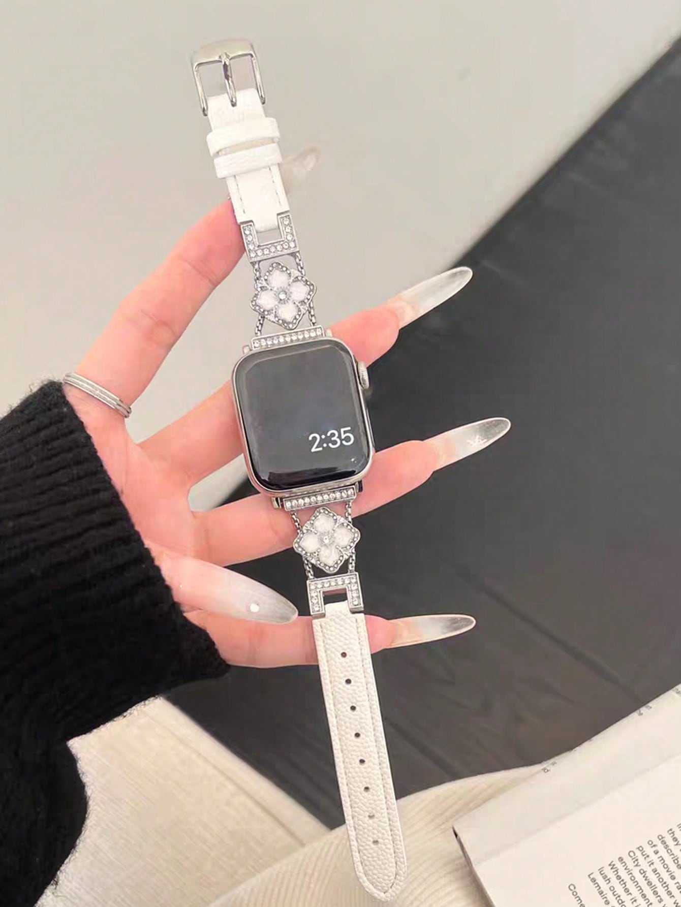 1pc New Women's White Genuine  - Women'S Accessories To Wear With Watch 评论和价格