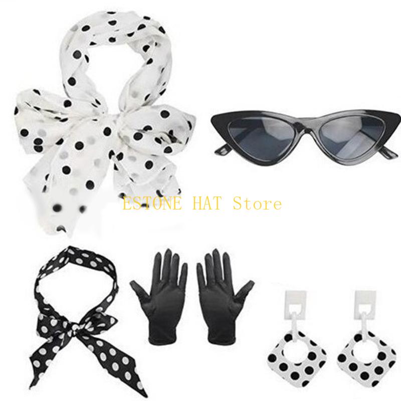 49MF 5Pieces Rockabilly Access - Women'S Accessories In The 1950S 评论和价格