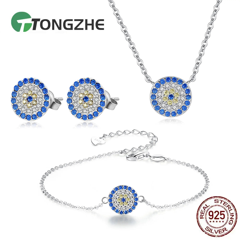TONGZHE 925 Sterling Silver Co - Evil Eye Bracelet 评论和价格