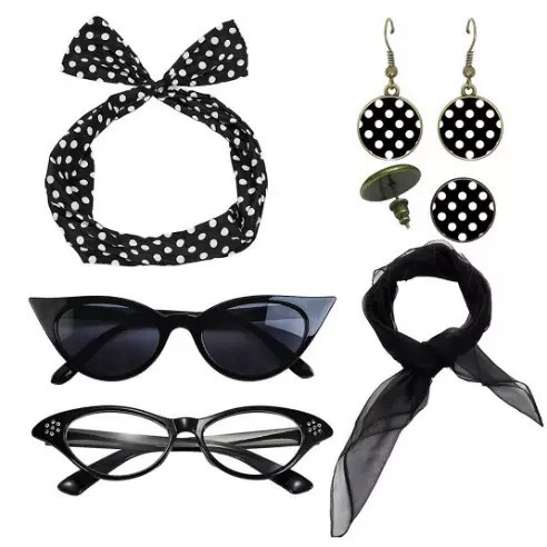 1950s Retro Party Cosplay Dres - Women'S Accessories In The 1950S 评论和价格