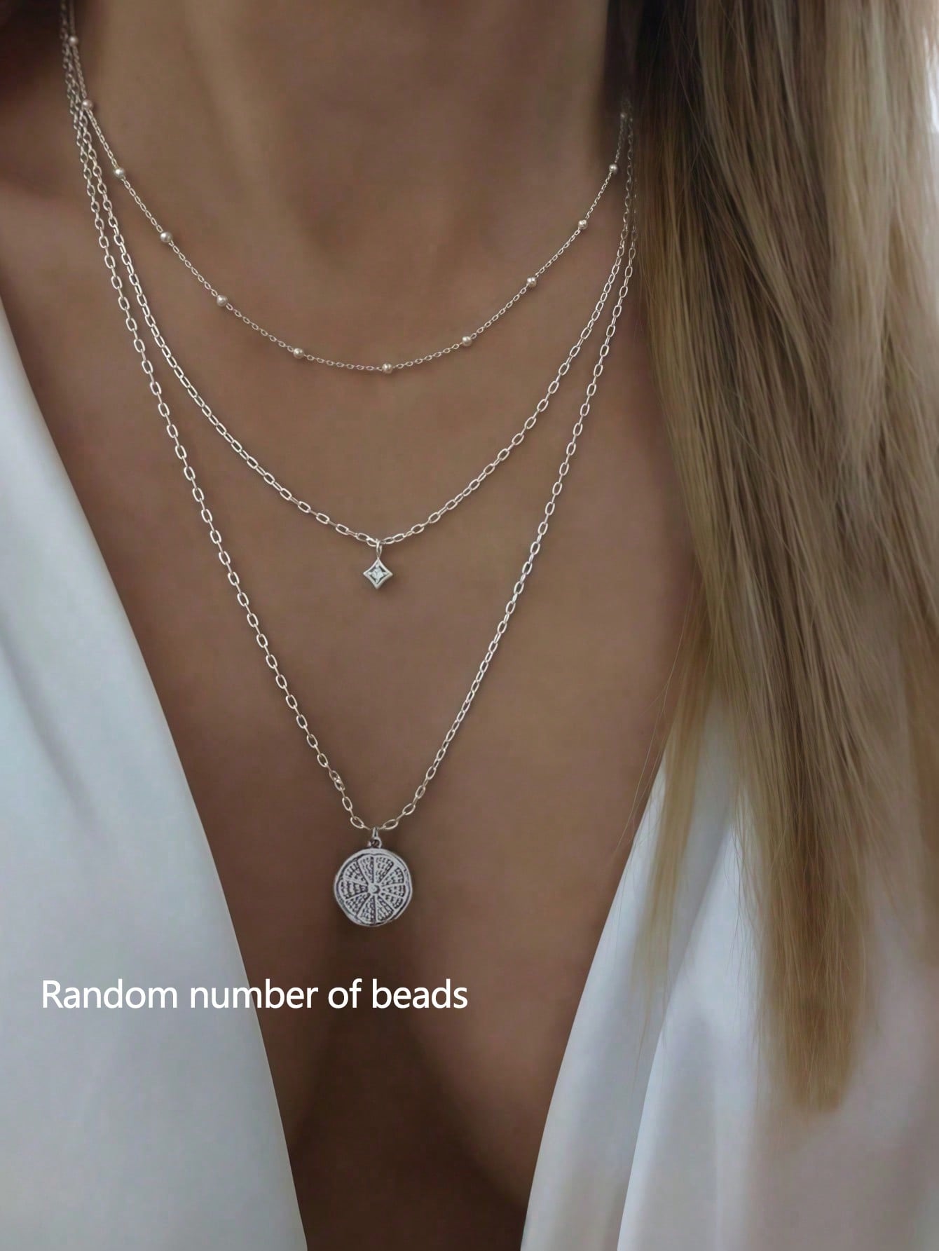 2pcs/Set Minimalist Layered Si - Layered Necklace Set 评论和价格
