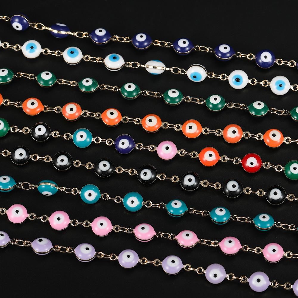 1M 6mm Copper Evil Eye Beads C - Evil Eye Bracelet 评论和价格