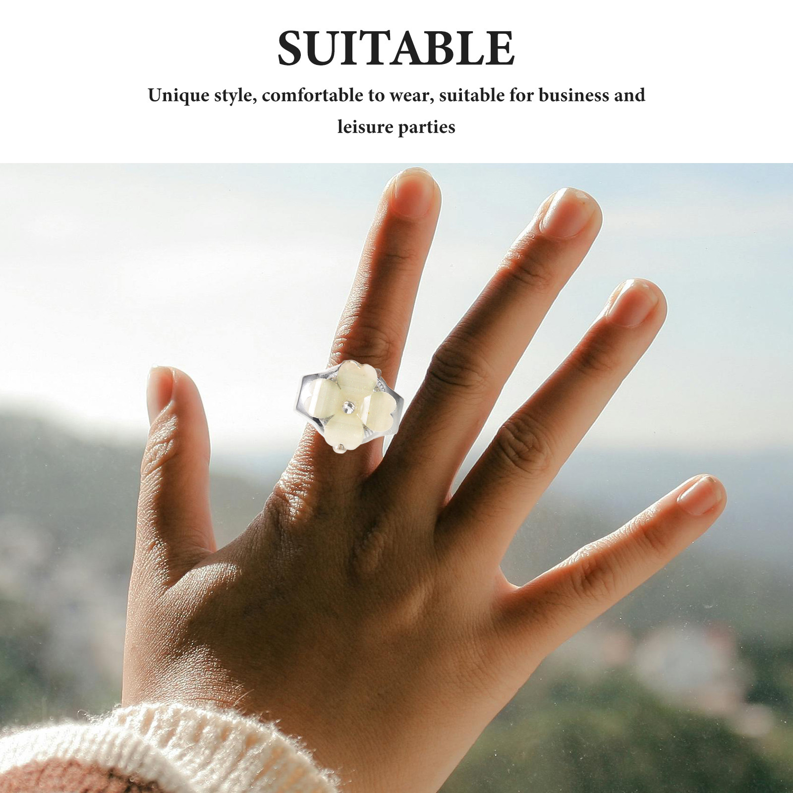 Retro Clover Shaped Quartz Fin - Women'S Accessories To Wear With Watch 评论和价格
