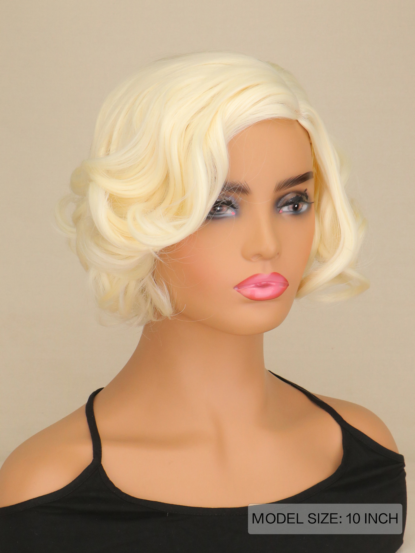 Women Synthetic Short Curly Ha - Women'S Accessories In The 1950S 评论和价格