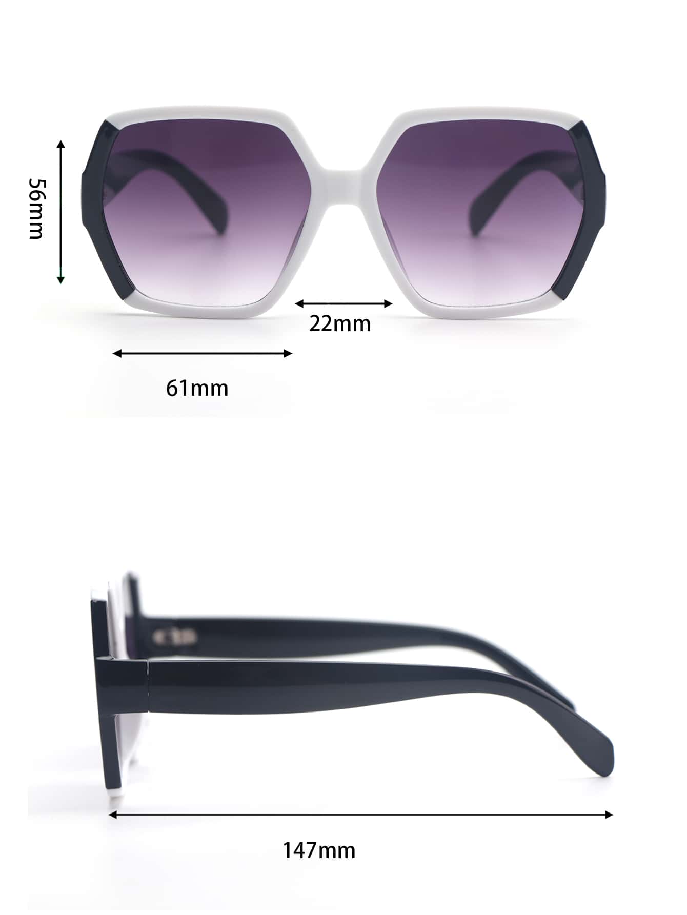 1pc Black And White Geometric  - Women Accessories Business 评论和价格