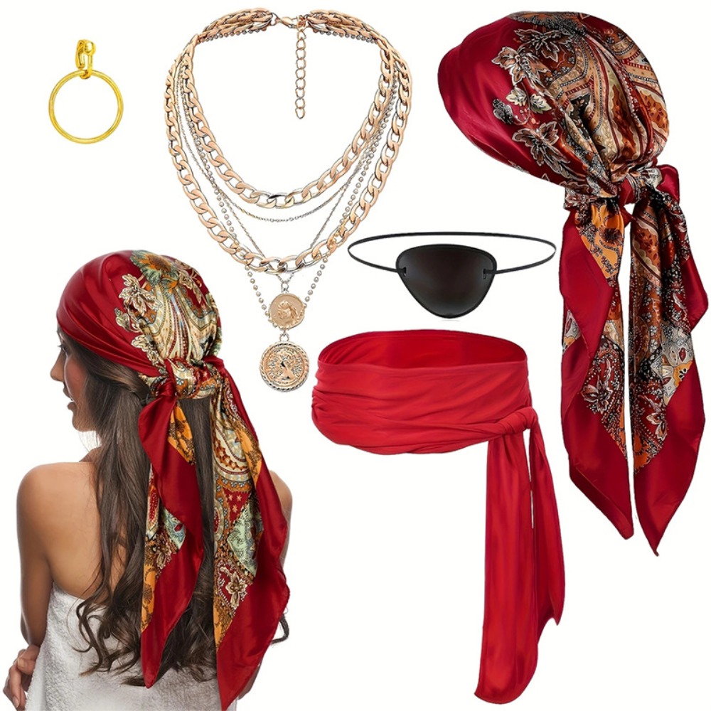 Pirate Costume Accessory Set 5 - Women'S Essential Accessories 评论和价格
