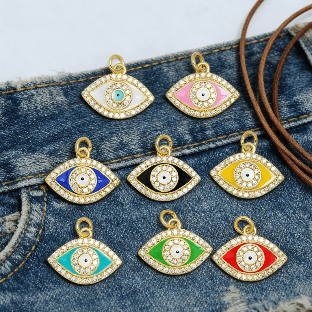 5Pcs Pendants Colorful Evil Ey - Evil Eye Bracelet 评论和价格