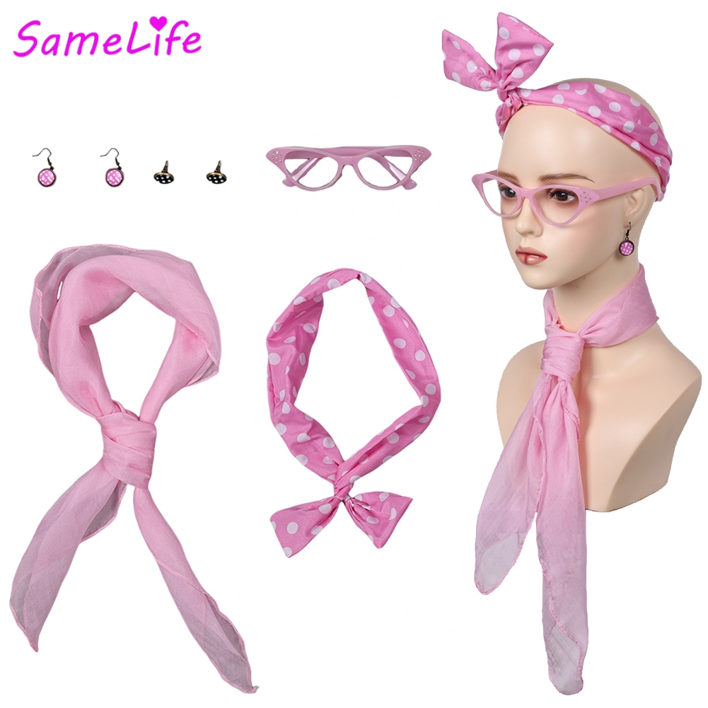 Movie Grease 1950s Pink Ladies - Women'S Accessories In The 1950S 评论和价格