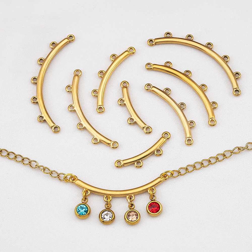 2 3 4 5 Loops Stainless Steel  - Layered Necklace Set 评论和价格