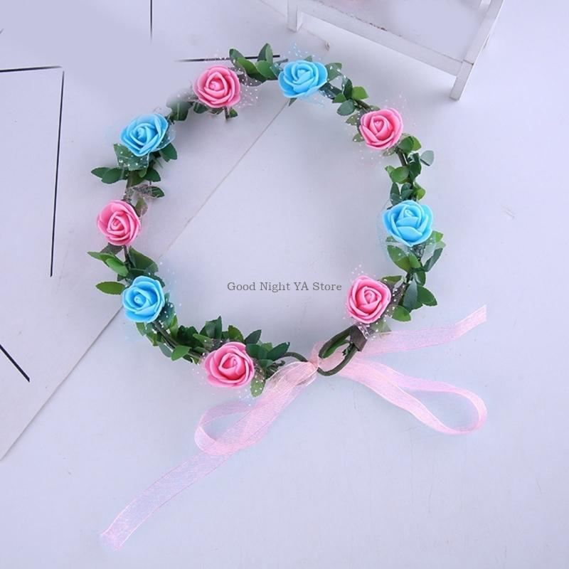  Rose Floral Wreath Headband H - Women Accessories Description 评论和价格
