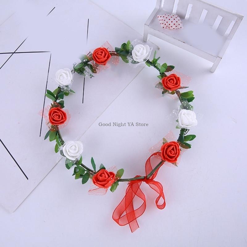  Rose Floral Wreath Headband H - Women Accessories Description 评论和价格