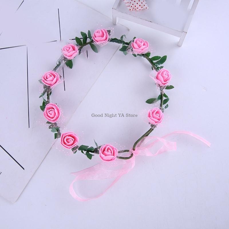  Rose Floral Wreath Headband H - Women Accessories Description 评论和价格