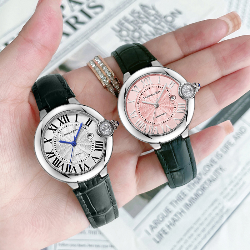 Light Luxury Blue-Hand Quartz  - Women'S Accessories To Wear With Watch 评论和价格