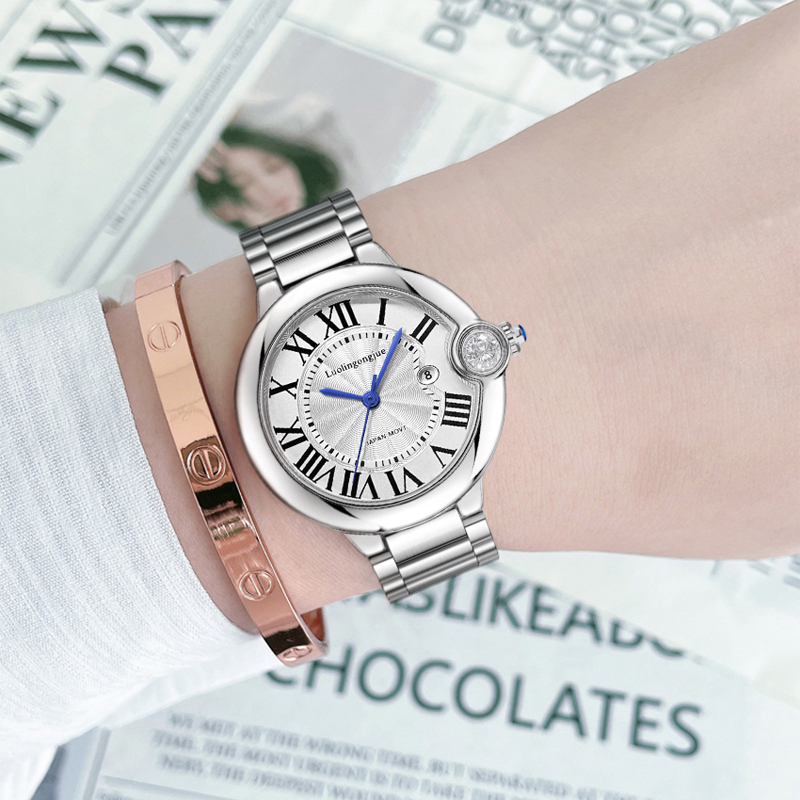 Light Luxury Blue-Hand Quartz  - Women'S Accessories To Wear With Watch 评论和价格