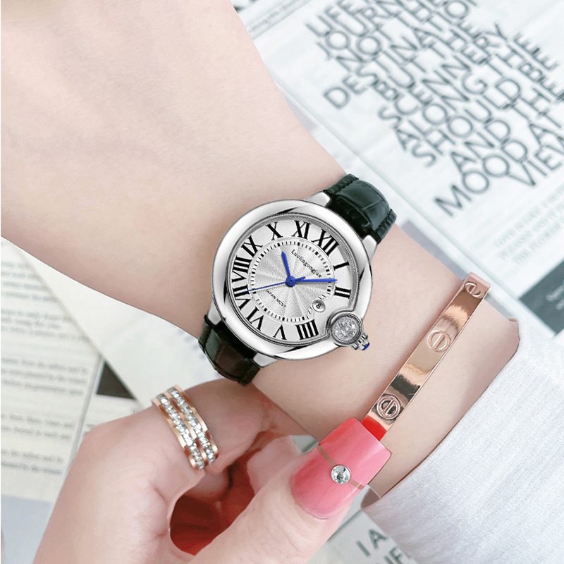 Light Luxury Blue-Hand Quartz  - Women'S Accessories To Wear With Watch 评论和价格