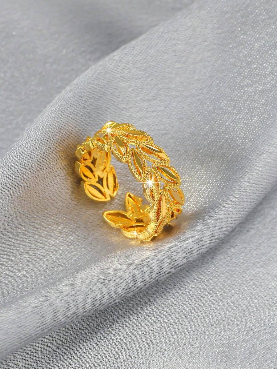 Elegant Hollow Leaf And Wheat  - Women'S Accessories To Wear With Watch 评论和价格
