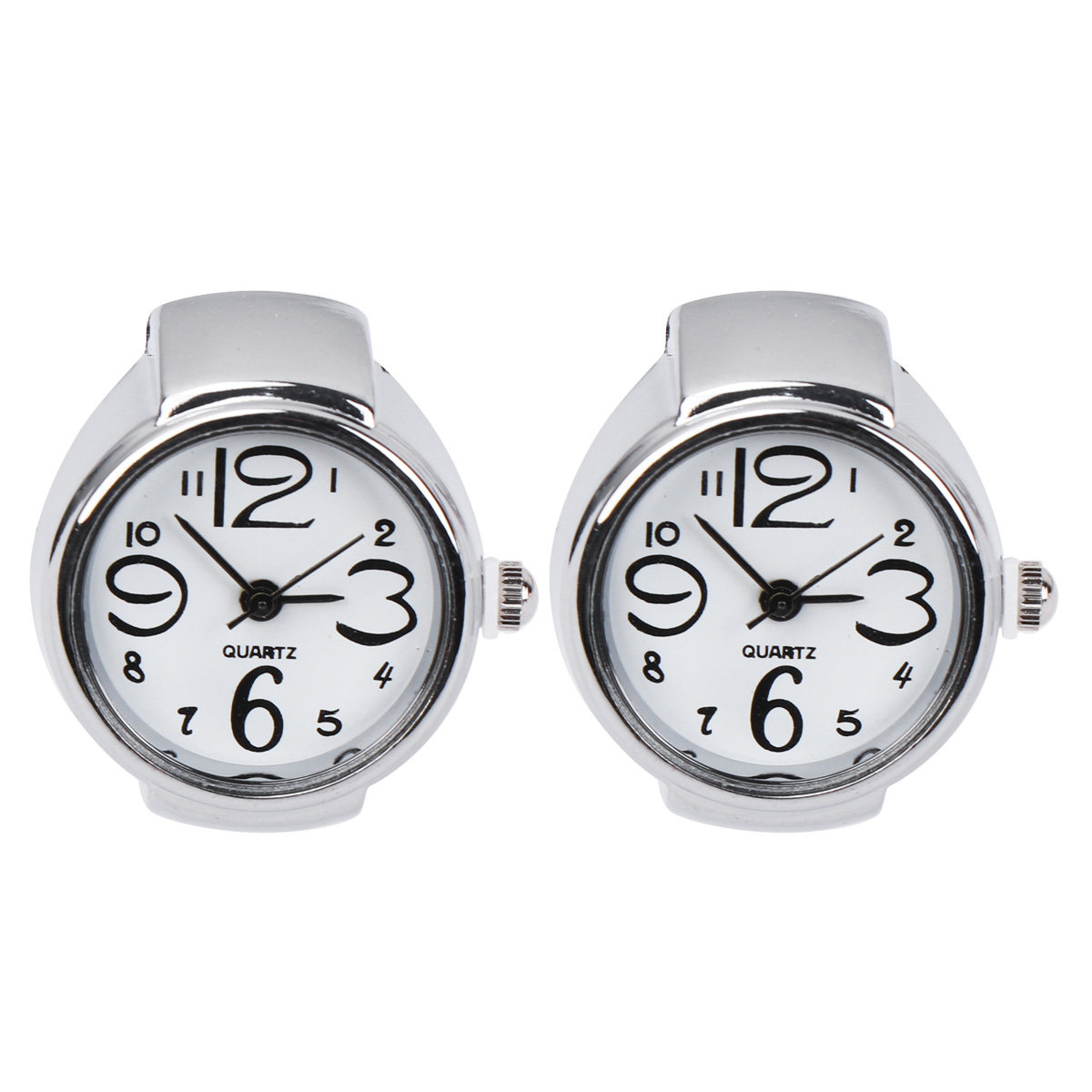 2Pcs Ring Watch for Women Girl - Women'S Accessories To Wear With Watch 评论和价格