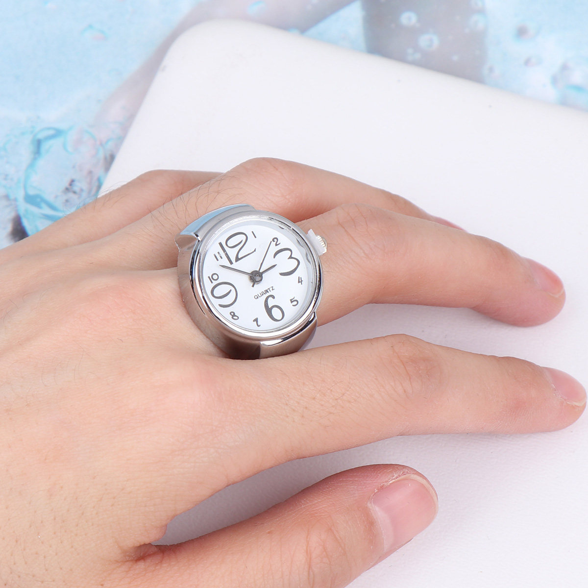 2Pcs Ring Watch for Women Girl - Women'S Accessories To Wear With Watch 评论和价格