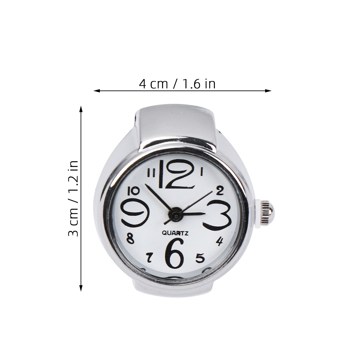 2Pcs Ring Watch for Women Girl - Women'S Accessories To Wear With Watch 评论和价格