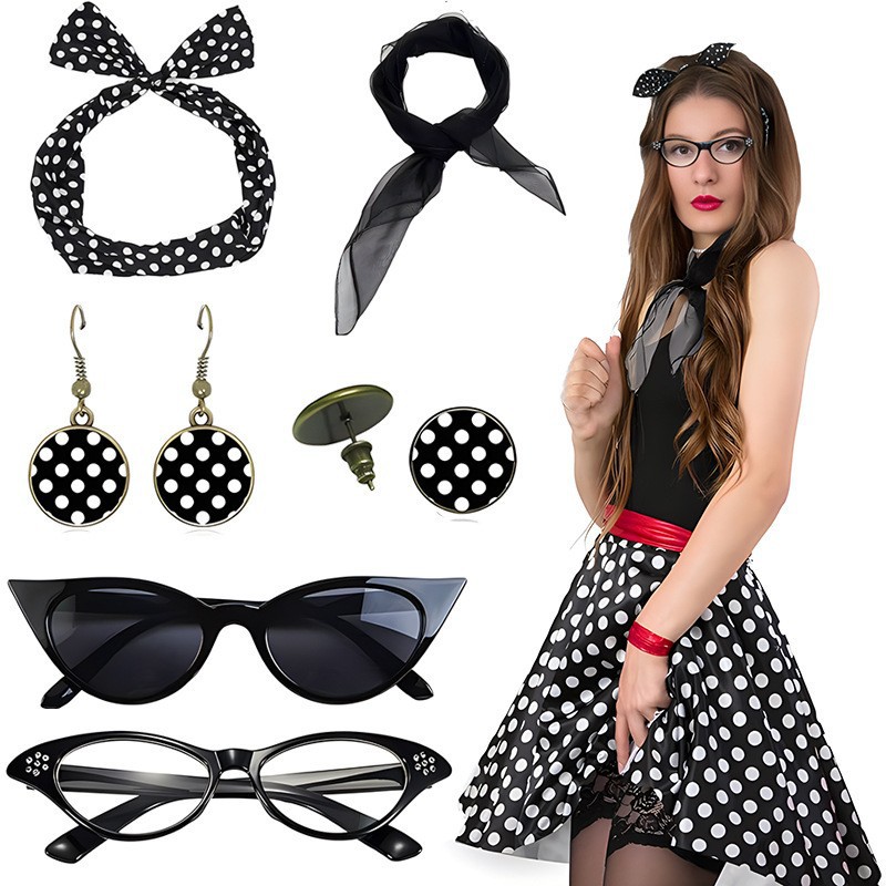 Carnival 1950S Party Polka Dot - Women'S Accessories In The 1950S 评论和价格