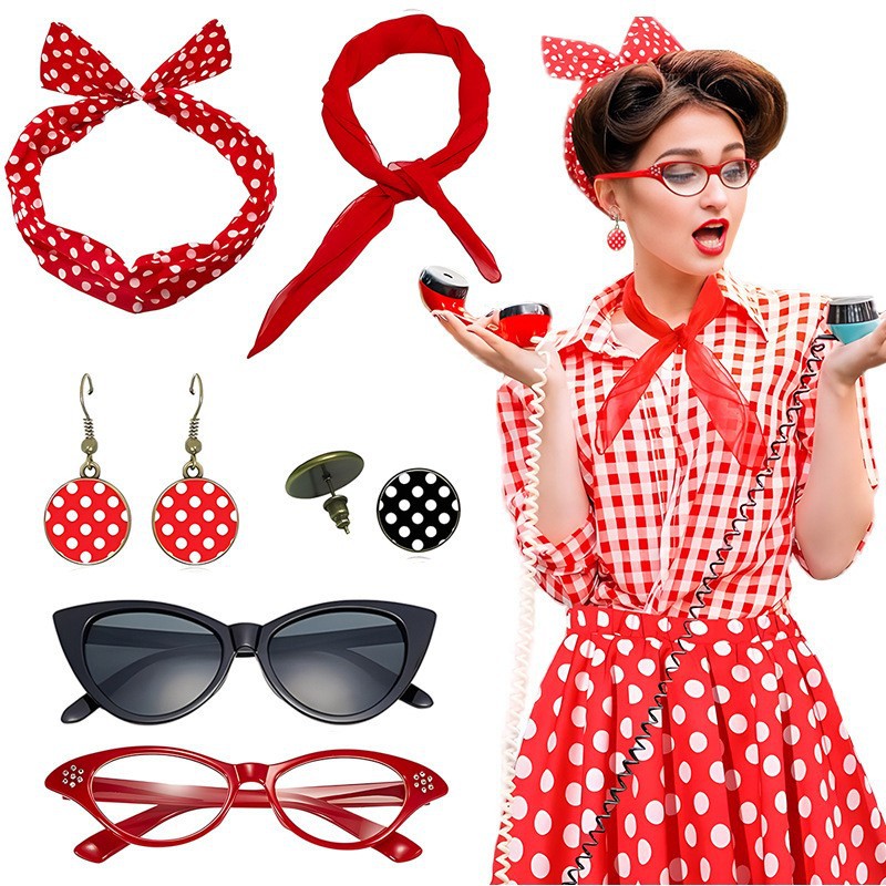 Carnival 1950S Party Polka Dot - Women'S Accessories In The 1950S 评论和价格