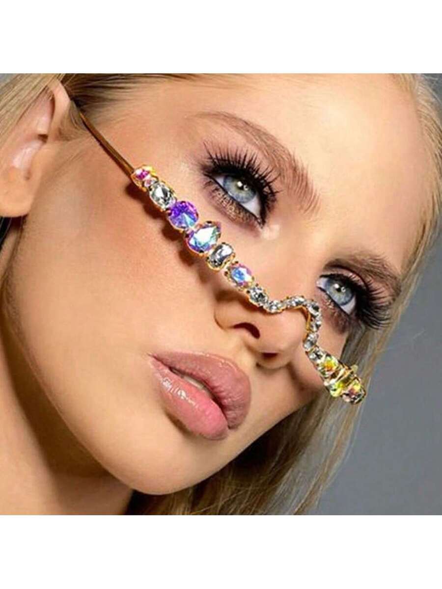 Crystal Rhinestone Face Decora - Women'S Accessories To Wear With Watch 评论和价格