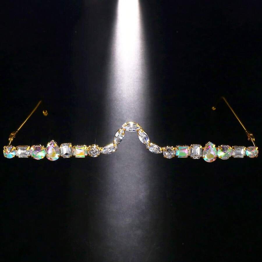 Crystal Rhinestone Face Decora - Women'S Accessories To Wear With Watch 评论和价格